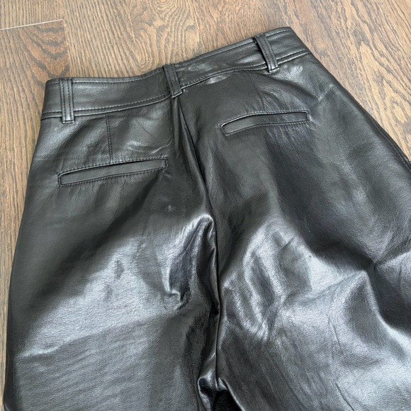 Babaton Black Command Vegan Leather Pant - Picture 6 of 7